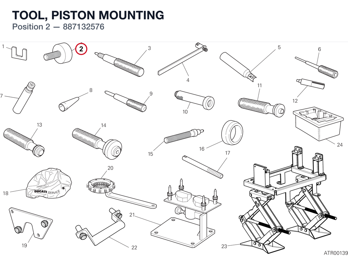 TOOL, PISTON MOUNTING