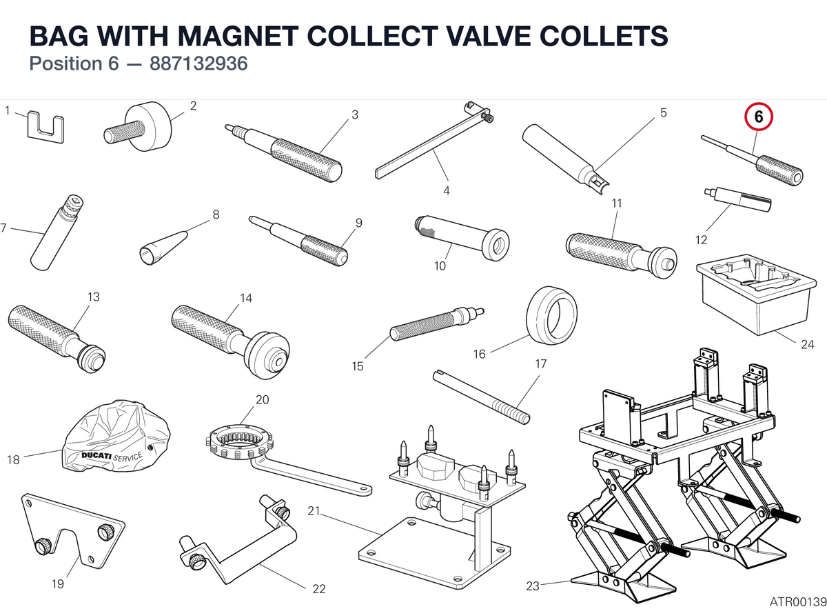 BAG WITH MAGNET COLLECT VALVE COLLETS