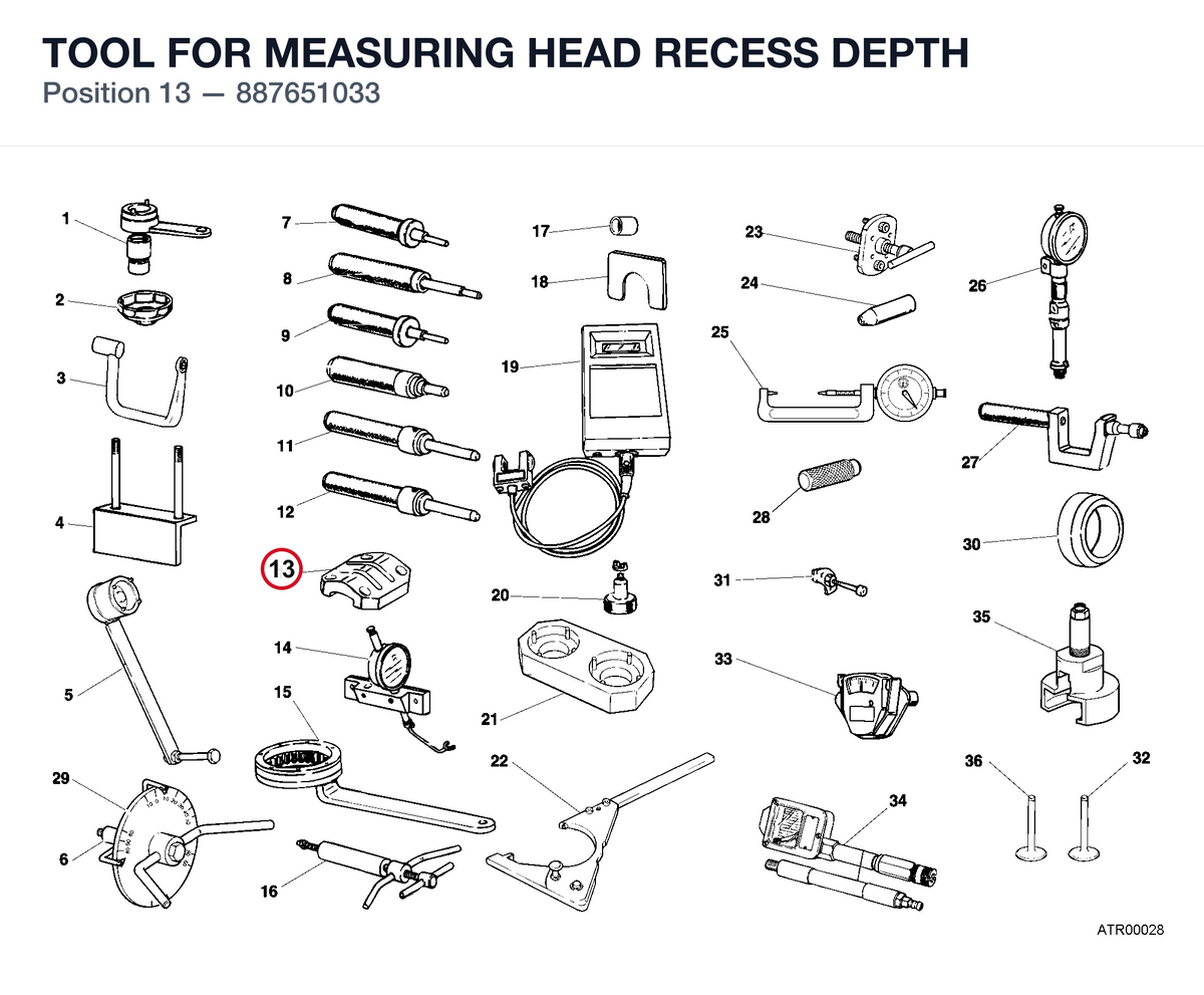 TOOL FOR MEASURING HEAD RECESS DEPTH