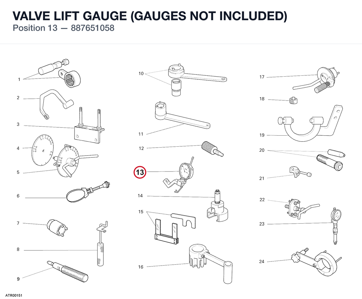 VALVE LIFT GAUGE (GAUGES NOT INCLUDED)