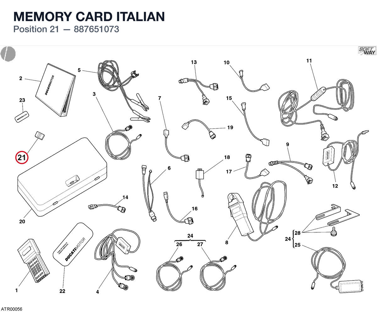 MEMORY CARD ITALIAN 887651073 diagram position