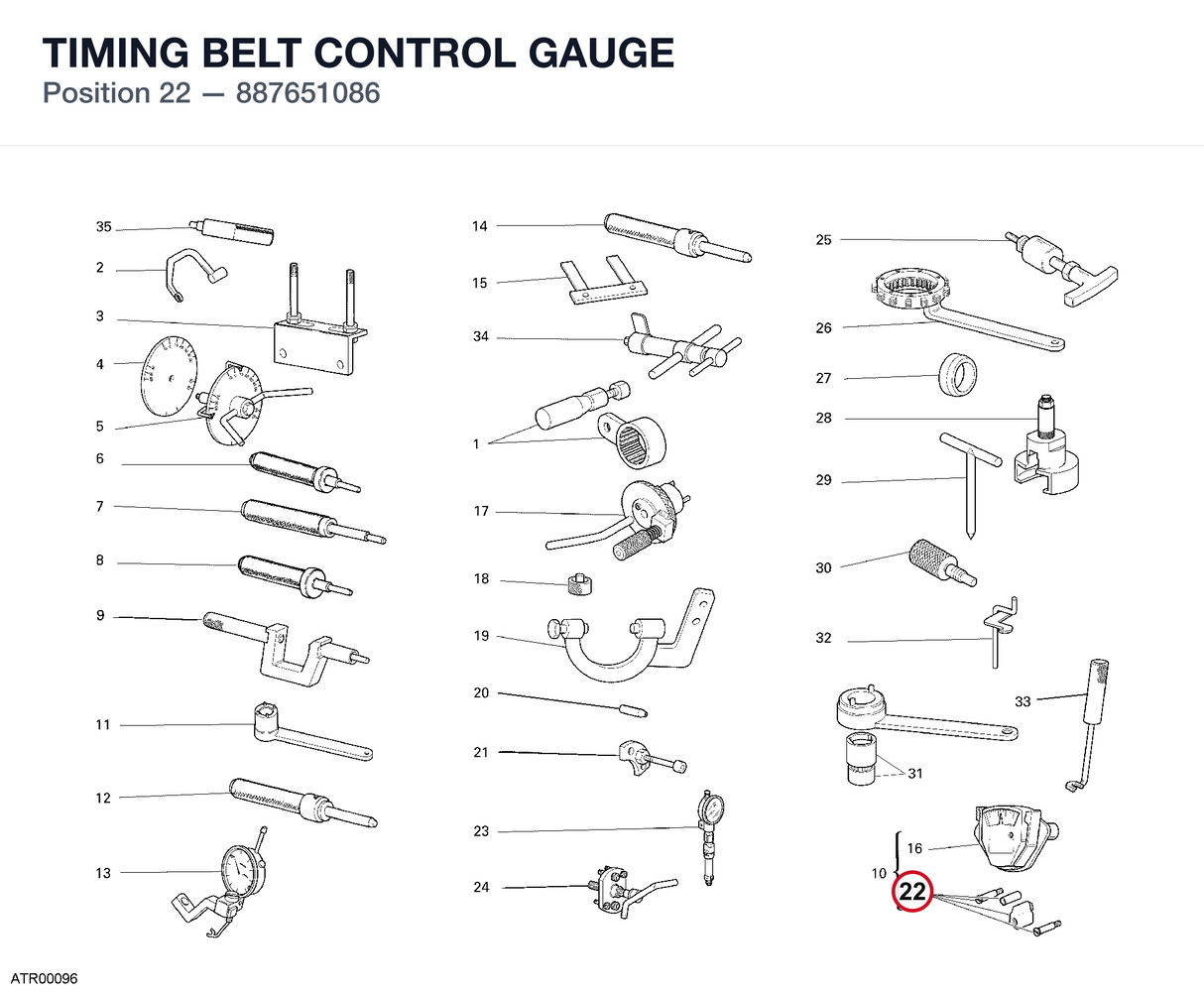 TIMING BELT CONTROL GAUGE