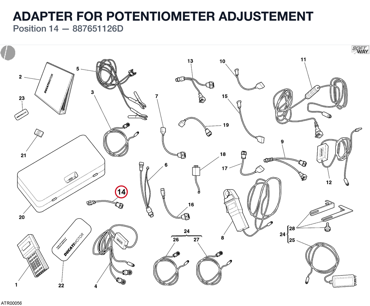 ADAPTER FOR POTENTIOMETER ADJUSTEMENT