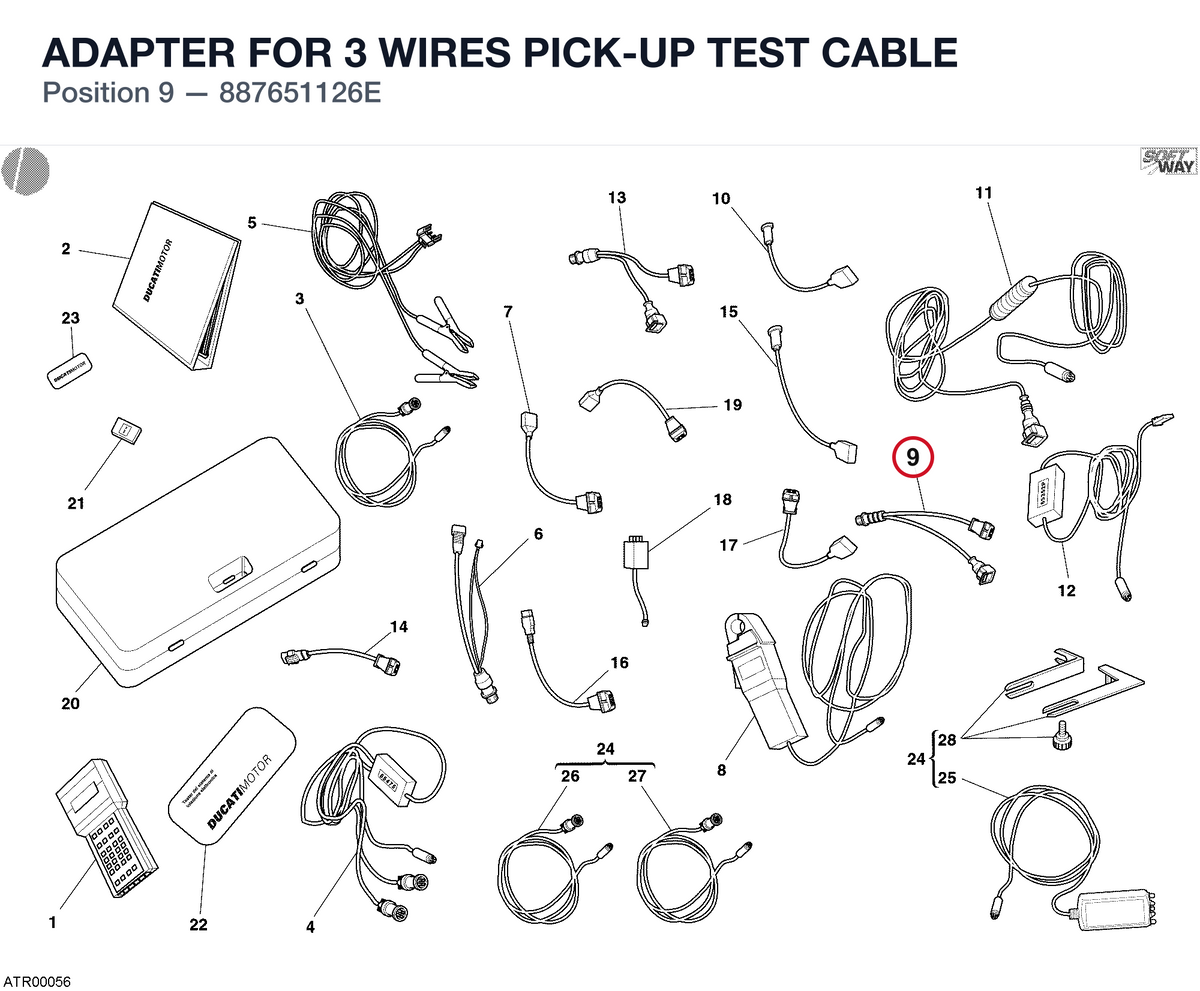ADAPTER FOR 3 WIRES PICK-UP TEST CABLE