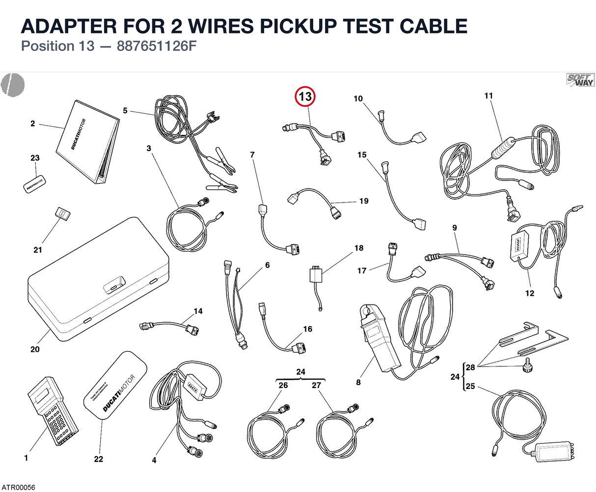 ADAPTER FOR 2 WIRES PICKUP TEST CABLE