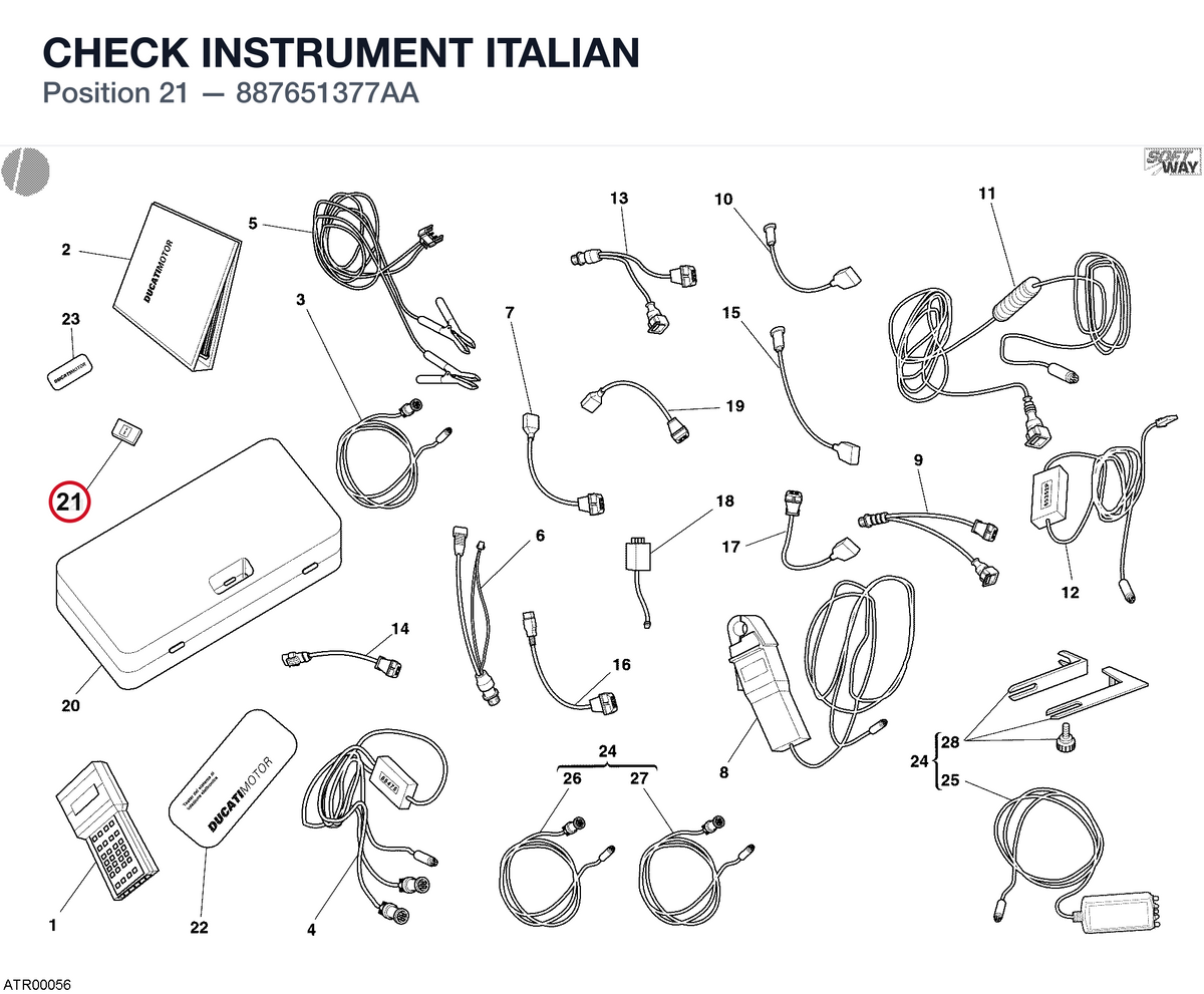 CHECK INSTRUMENT ITALIAN 887651377AA diagram position