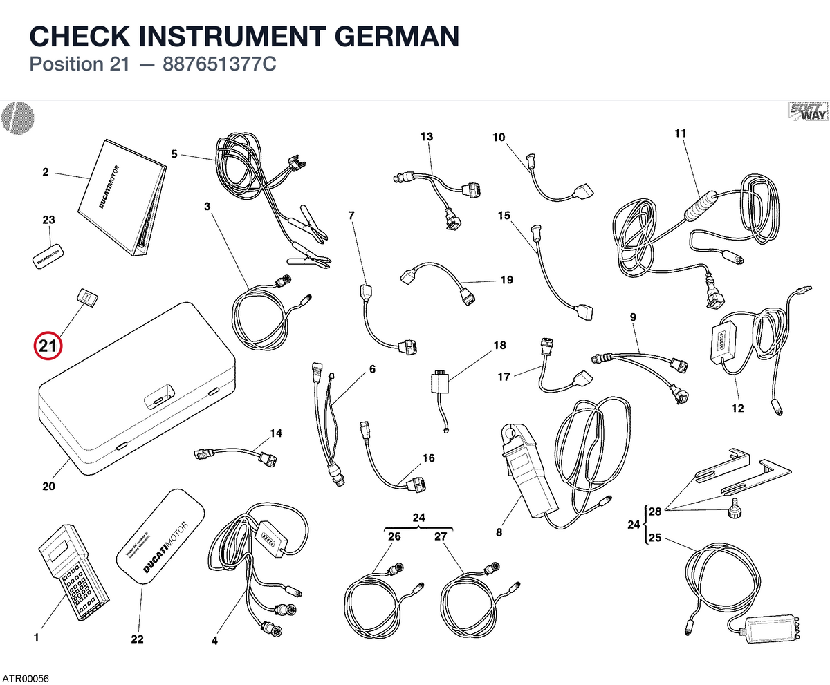 CHECK INSTRUMENT GERMAN 887651377C diagram position
