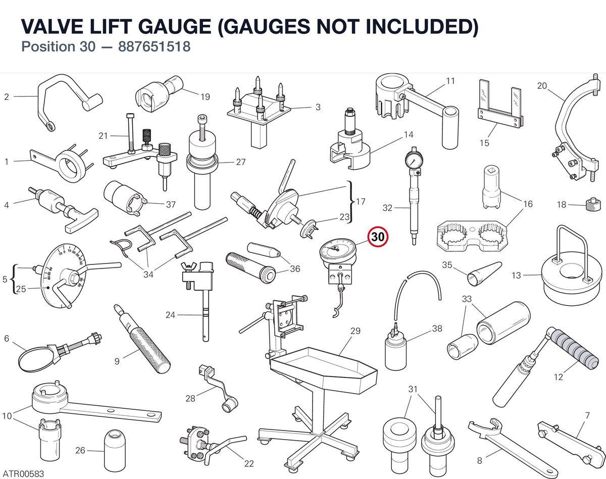 VALVE LIFT GAUGE (GAUGES NOT INCLUDED)