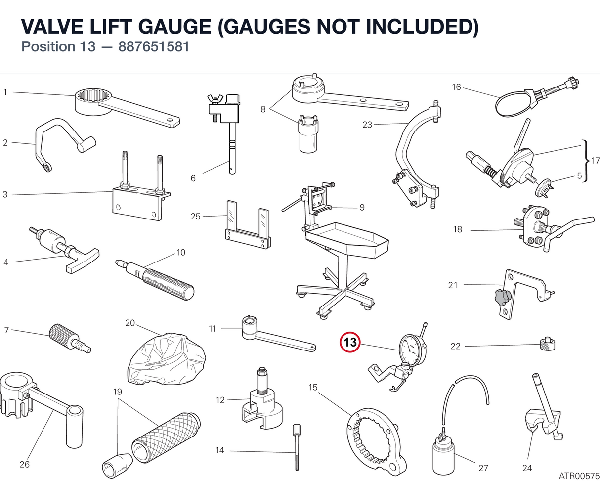 VALVE LIFT GAUGE (GAUGES NOT INCLUDED)