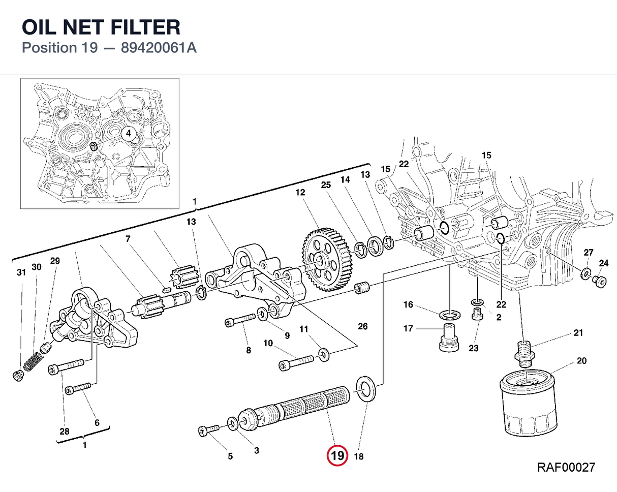 OIL NET FILTER