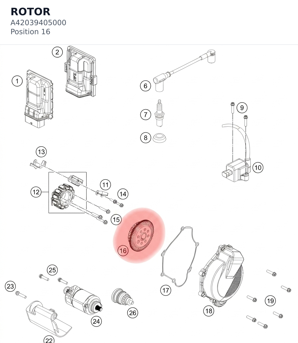 Diagram preview: ROTOR (A42039405000)