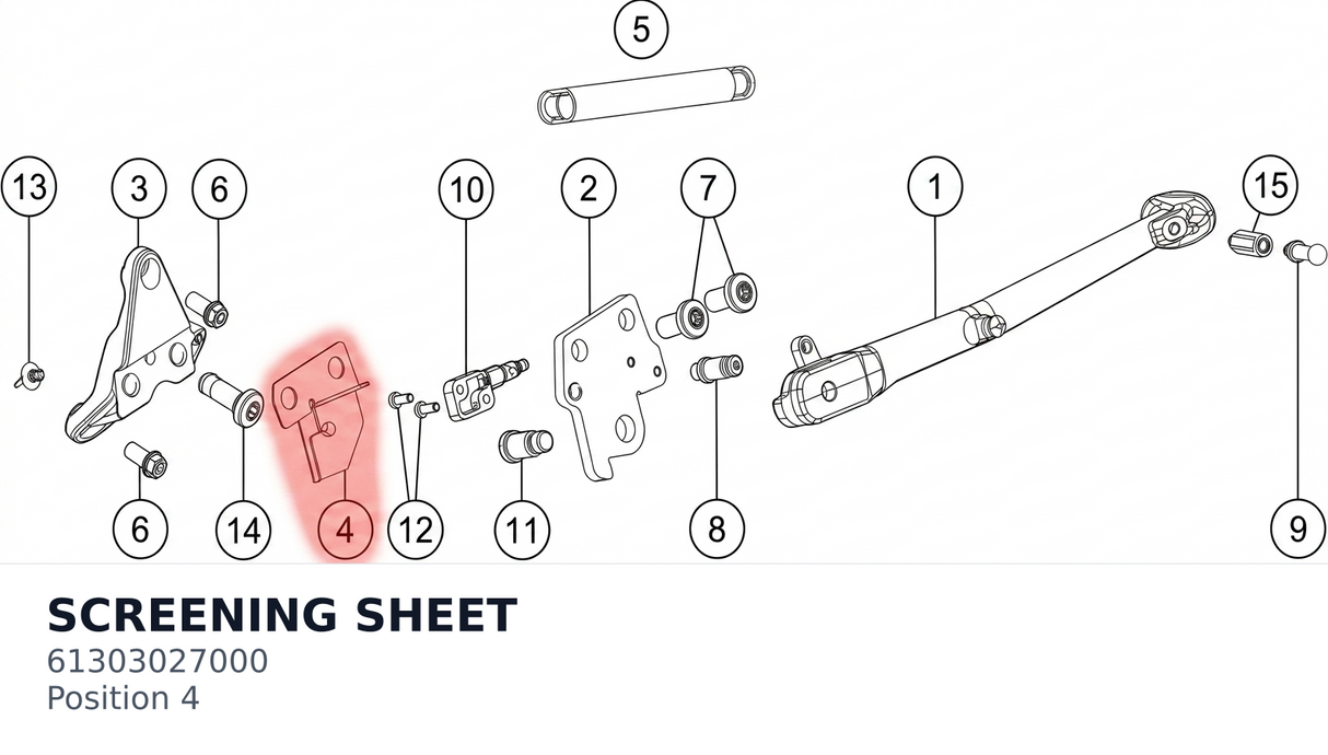 Diagram preview: SCREENING SHEET (61303027000)