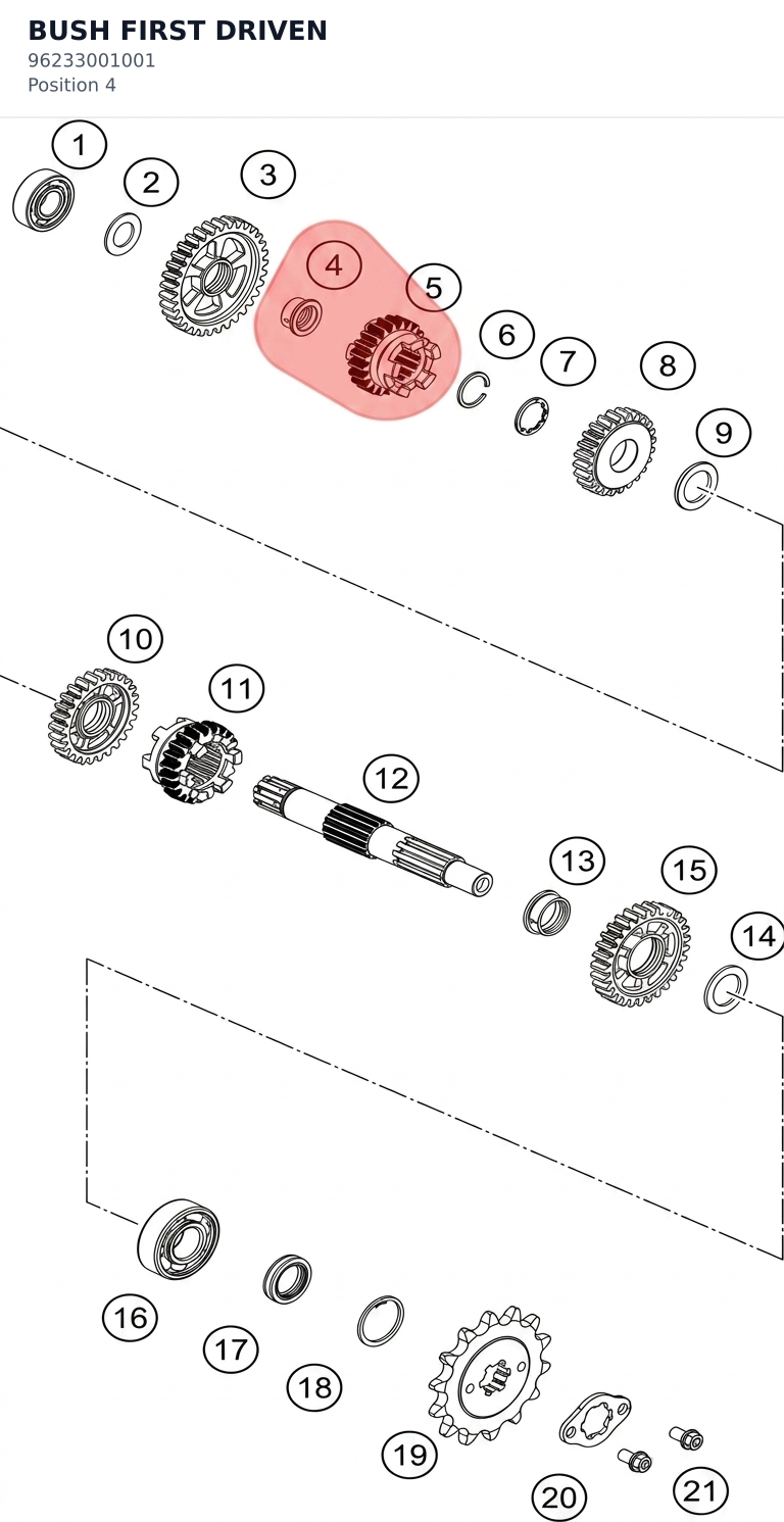 Diagram preview: BUSH FIRST DRIVEN (96233001001)