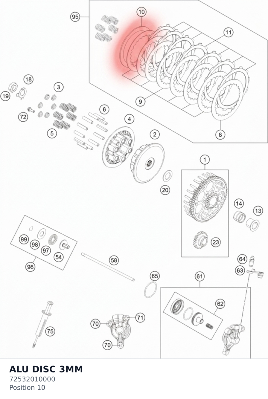 Diagram preview: ALU DISC 3MM (72532010000)