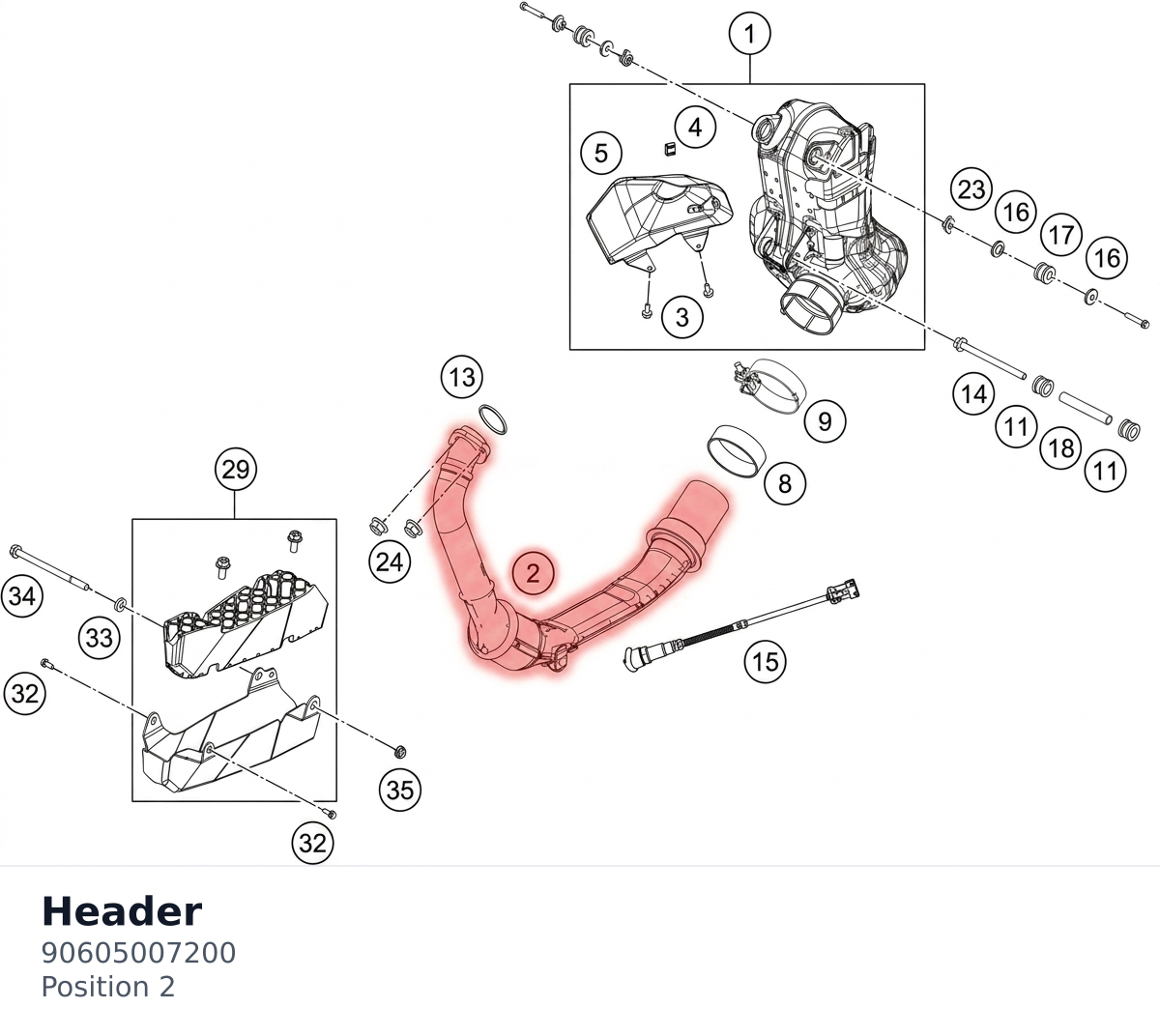 Diagram preview: Header (90605007200)