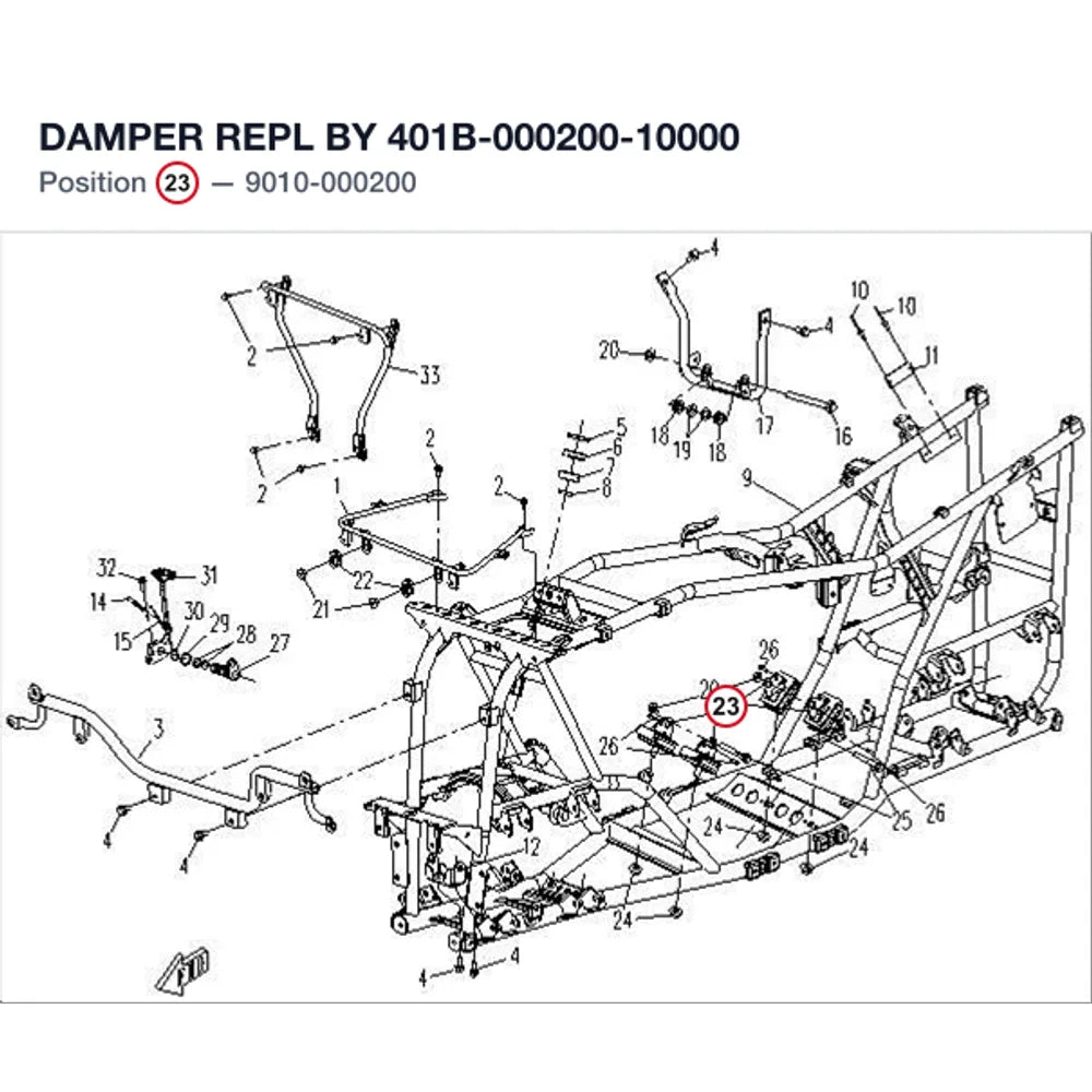 DAMPER REPL BY 401B-000200-10000 product image