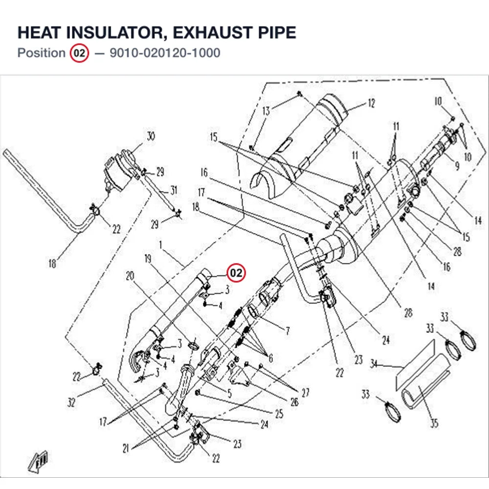 HEAT INSULATOR, EXHAUST PIPE product image