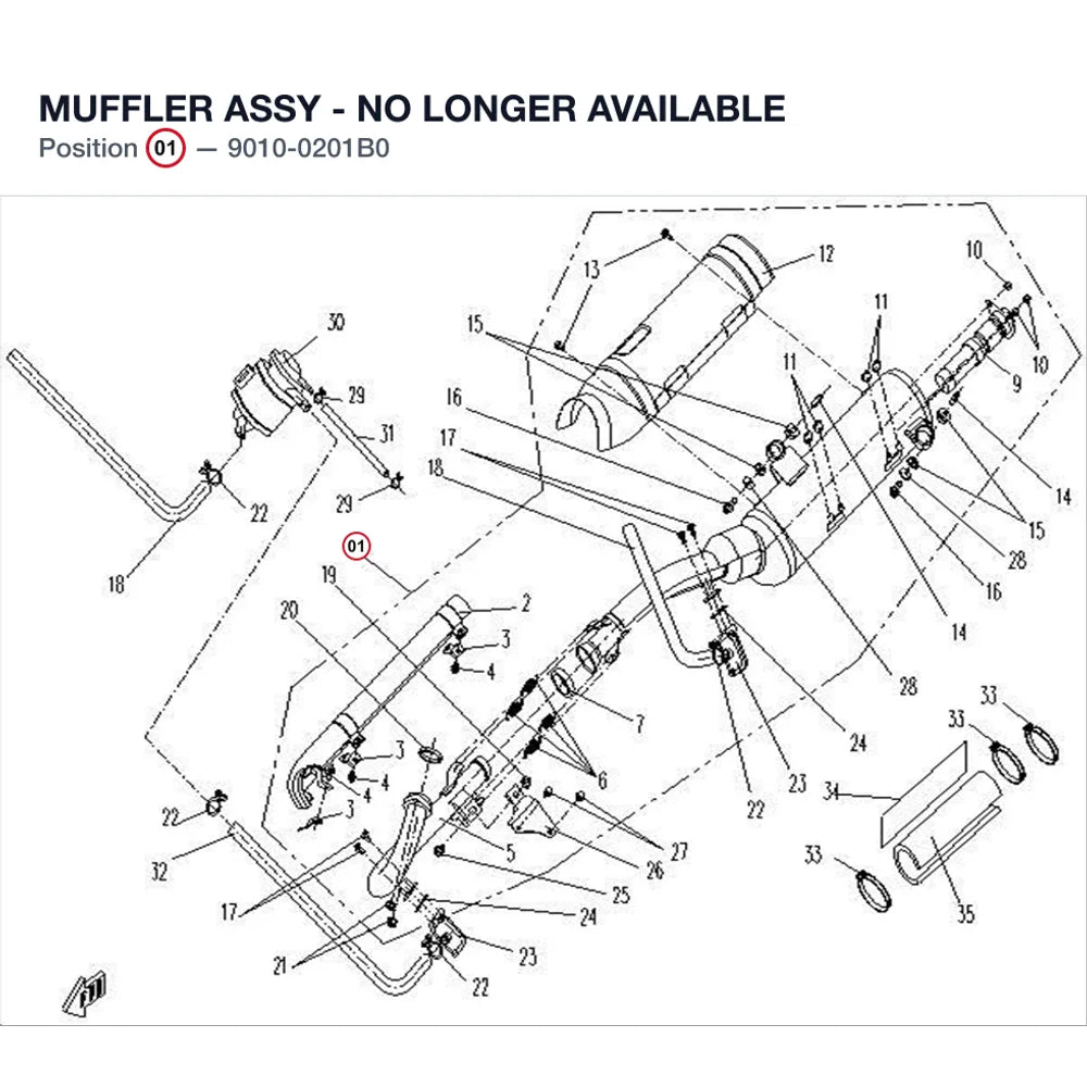 MUFFLER ASSY - NO LONGER AVAILABLE product image