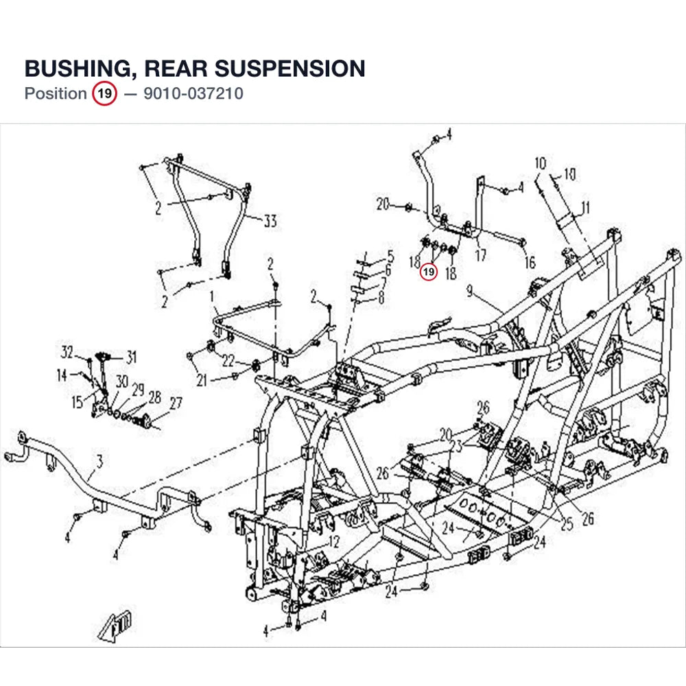 BUSHING, REAR SUSPENSION product image