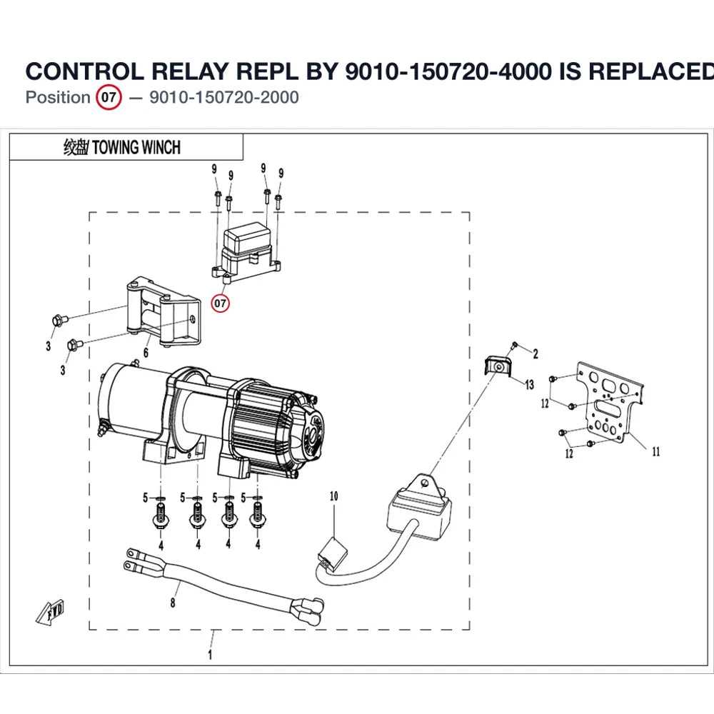 CONTROL RELAY REPL BY 9010-150720-4000 product image