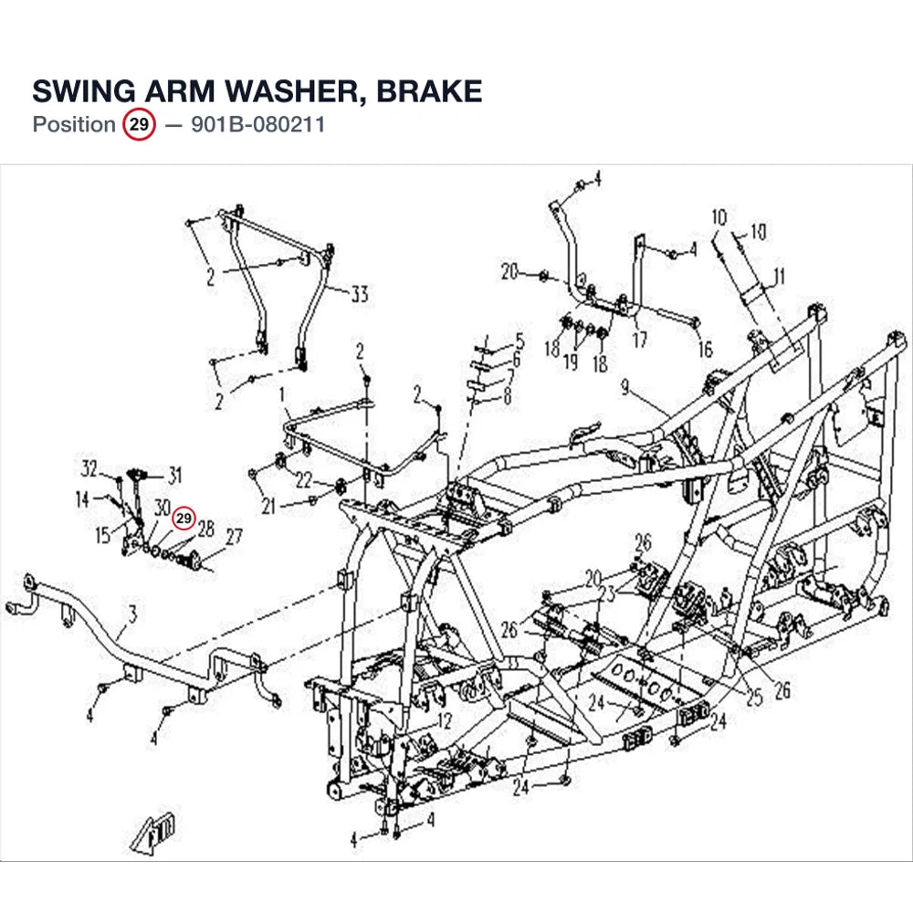 SWING ARM WASHER, BRAKE product image