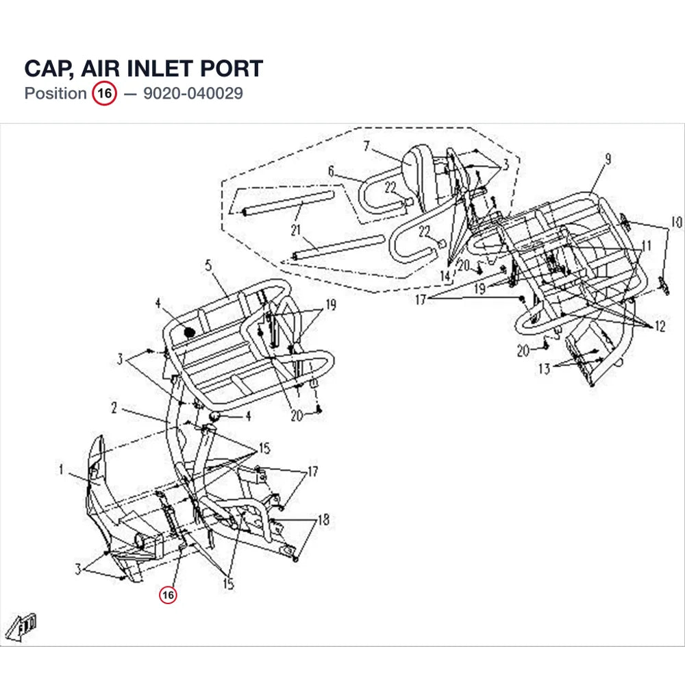 CAP, AIR INLET PORT product image