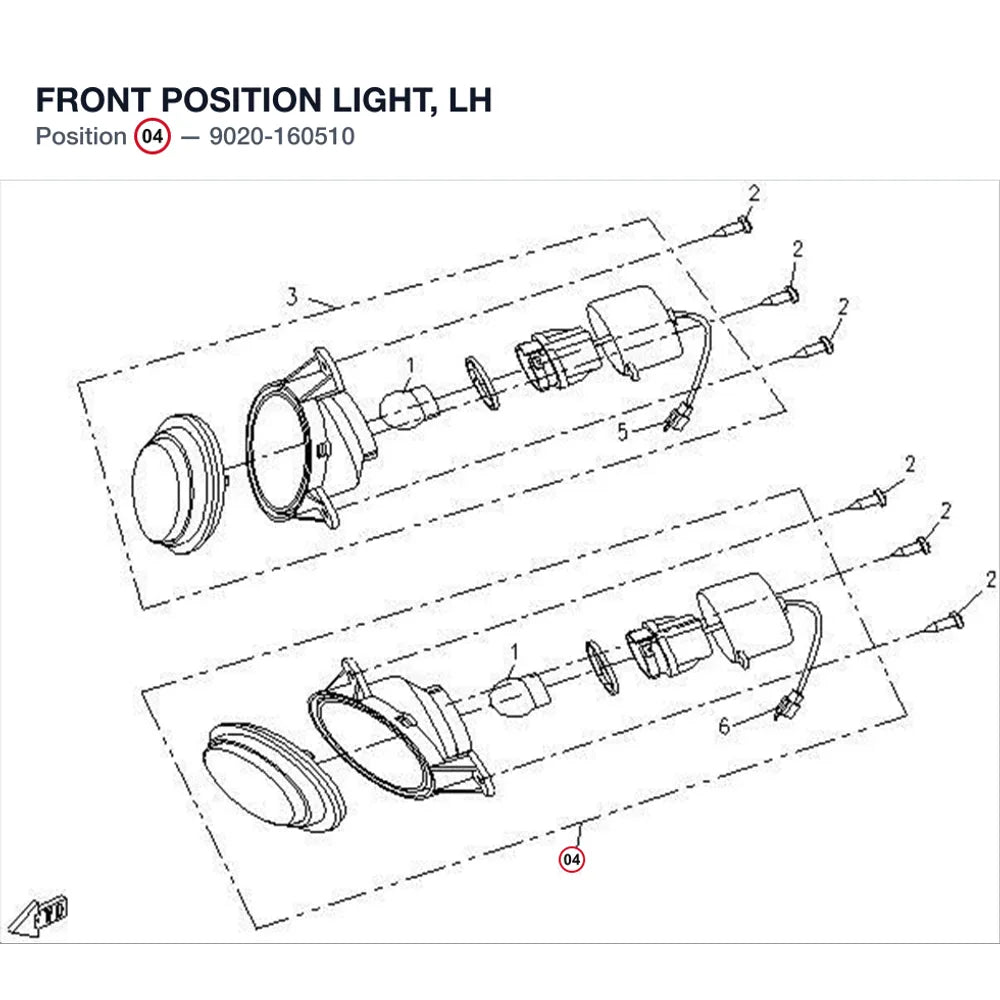 FRONT POSITION LIGHT, LH product image