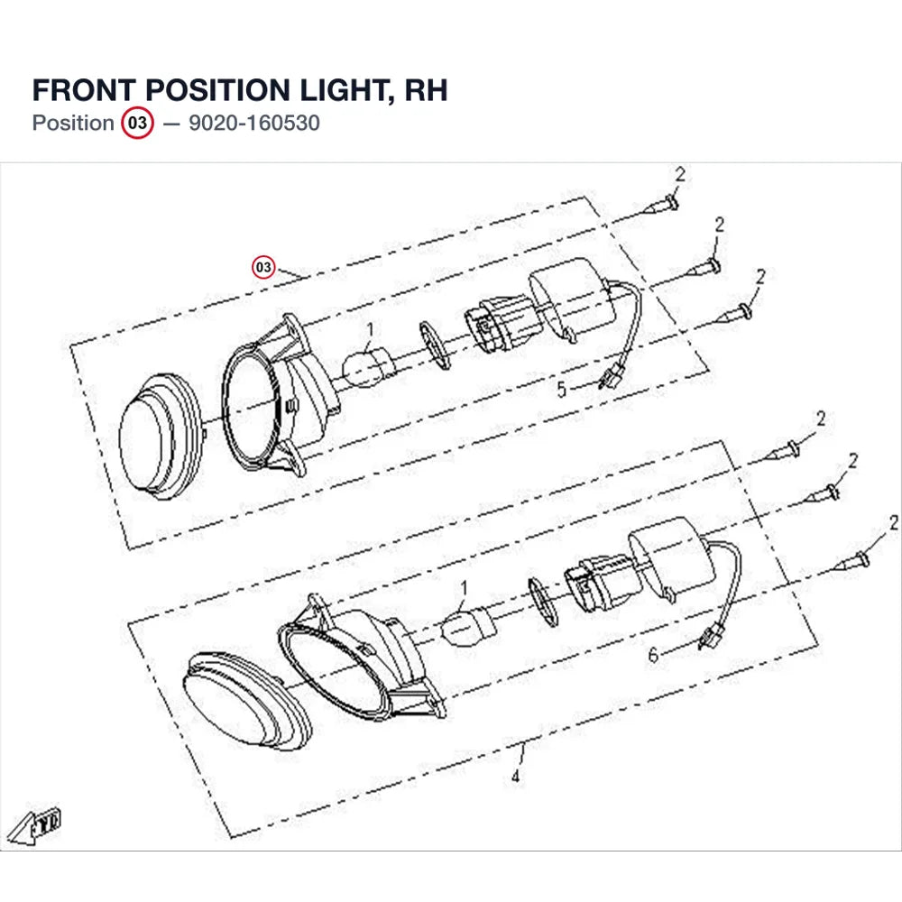 FRONT POSITION LIGHT, RH product image