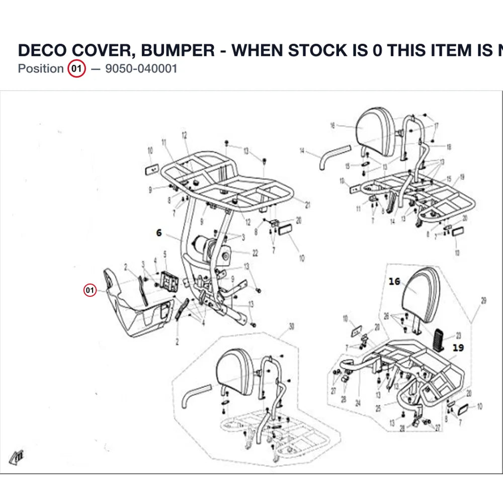DECO COVER, BUMPER - WHEN STOCK IS 0 THIS ITEM IS NO LONGER AVAILABLE product image