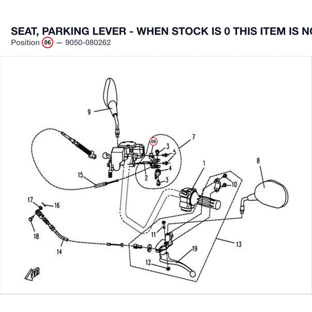 SEAT, PARKING LEVER - WHEN STOCK IS 0 THIS ITEM IS NO LONGER AVAILABLE product image