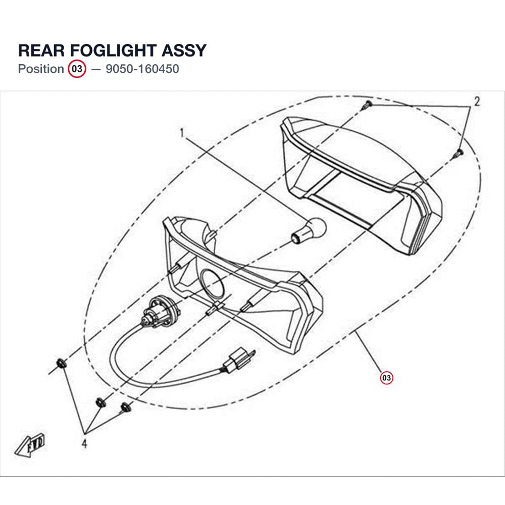 REAR FOGLIGHT ASSY product image