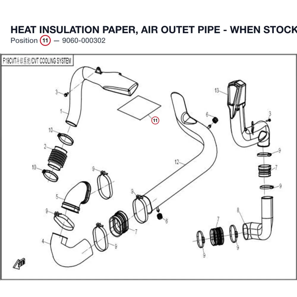 HEAT INSULATION PAPER, AIR OUTET PIPE - WHEN STOCK IS 0 THIS ITEM IS NO LONGER AVAILABLE product image