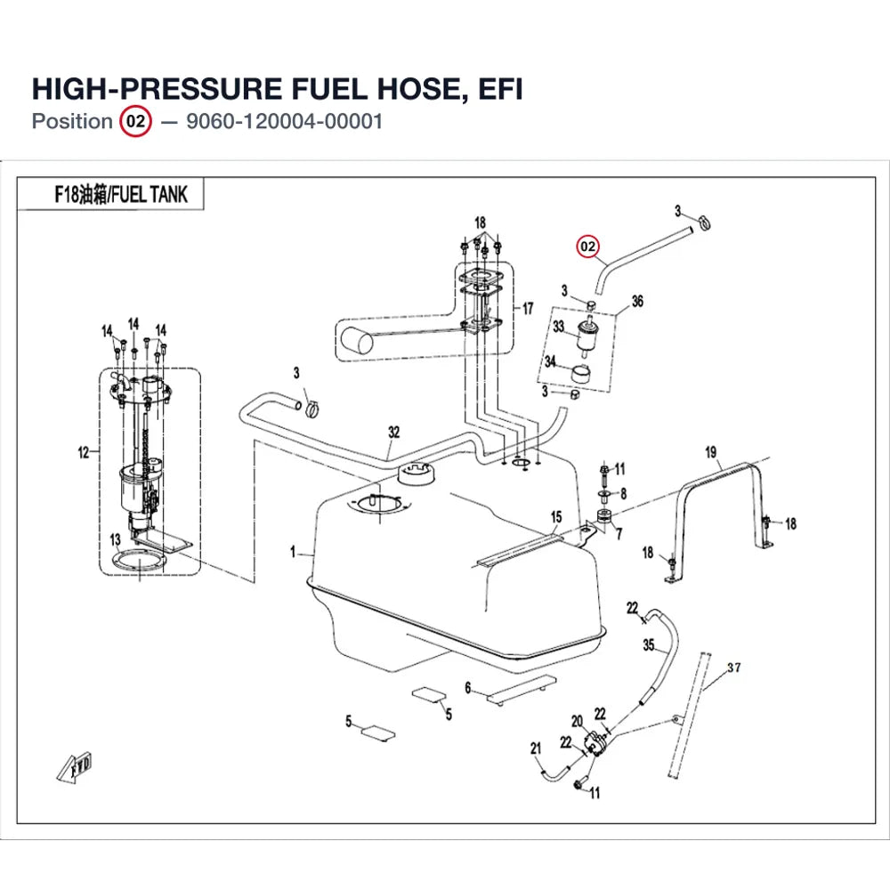 HIGH-PRESSURE FUEL HOSE, EFI product image