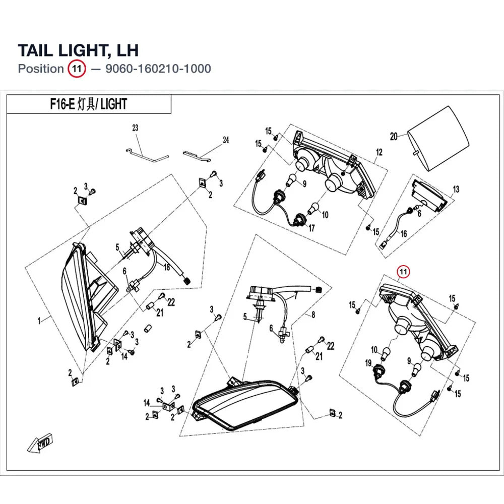 TAIL LIGHT, LH product image