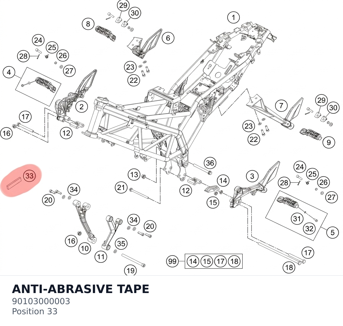 Diagram preview: ANTI-ABRASIVE TAPE (90103000003)