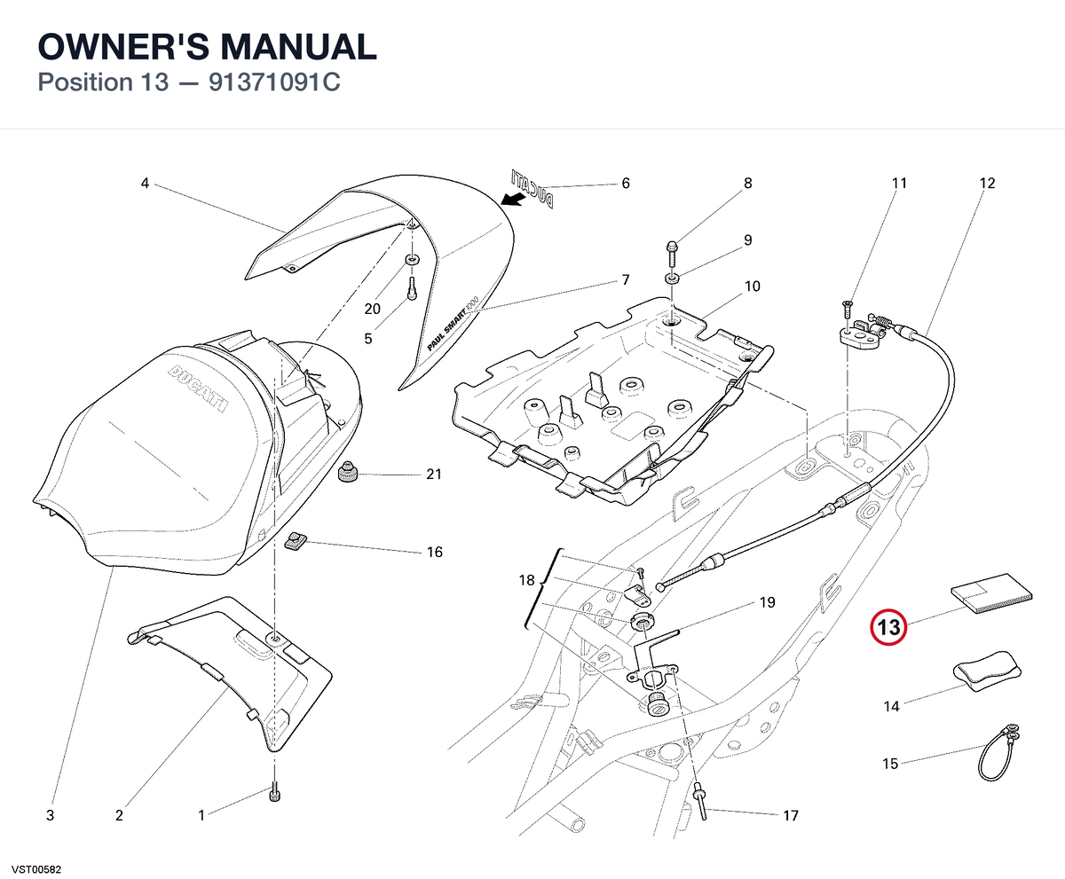 OWNER'S MANUAL 91371091C diagram position