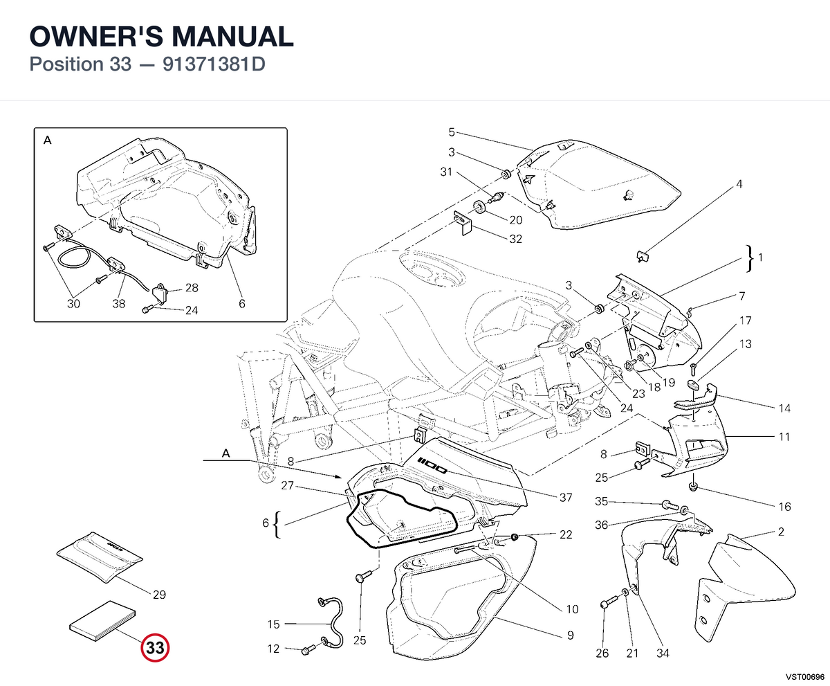 OWNER'S MANUAL 91371381D diagram position