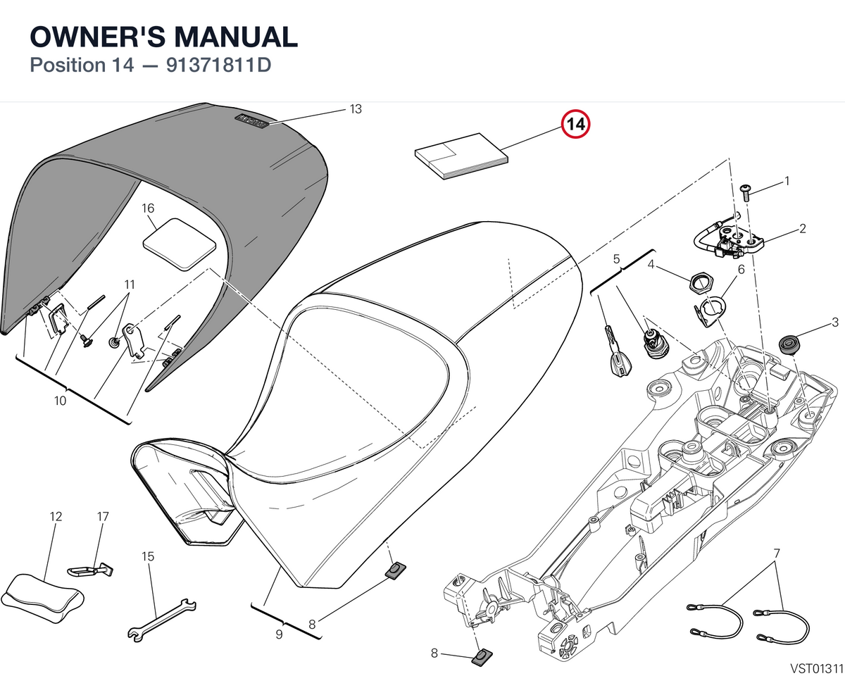 OWNER'S MANUAL 91371811D diagram position
