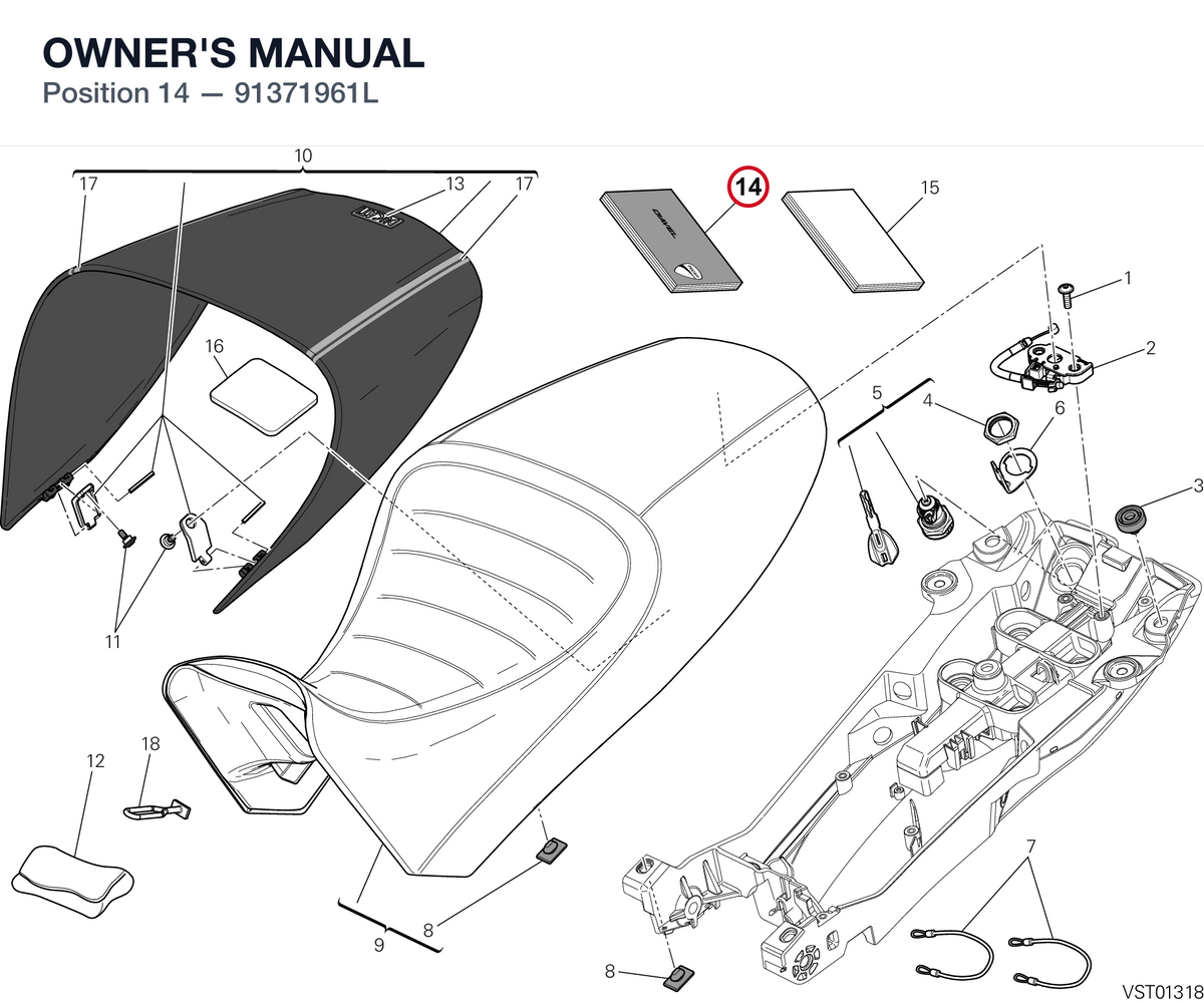 OWNER'S MANUAL 91371961L diagram position