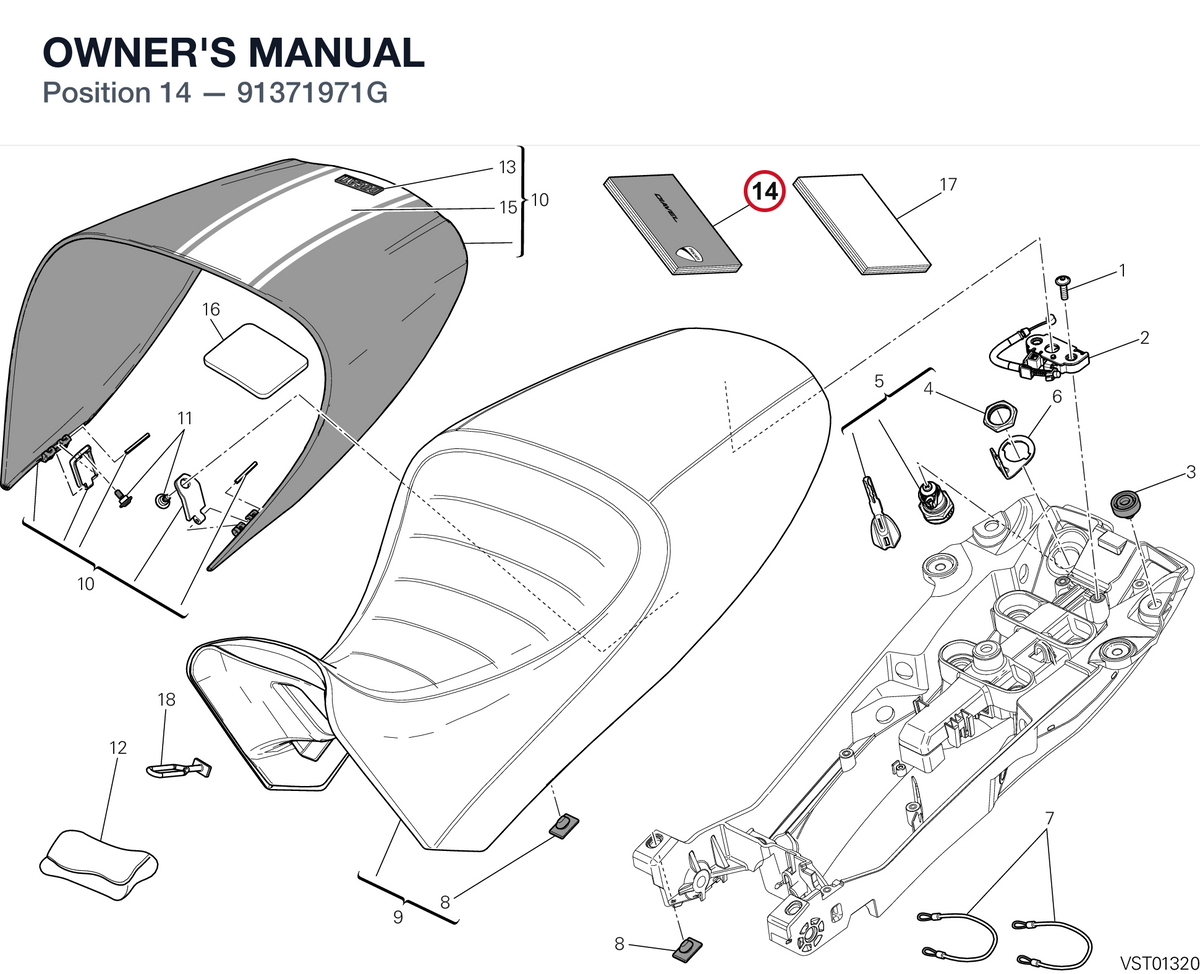 OWNER'S MANUAL 91371971G diagram position