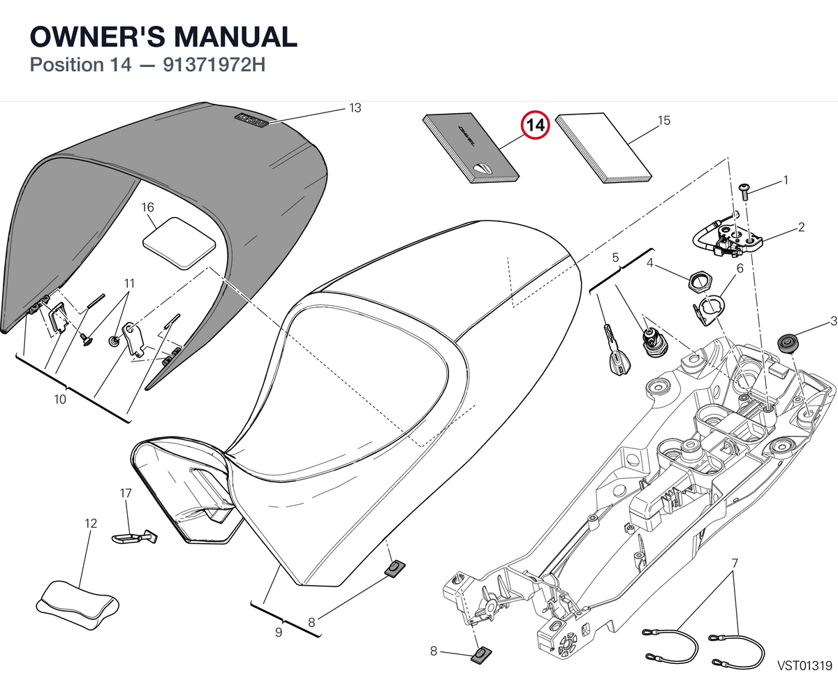 OWNER'S MANUAL 91371972H diagram position