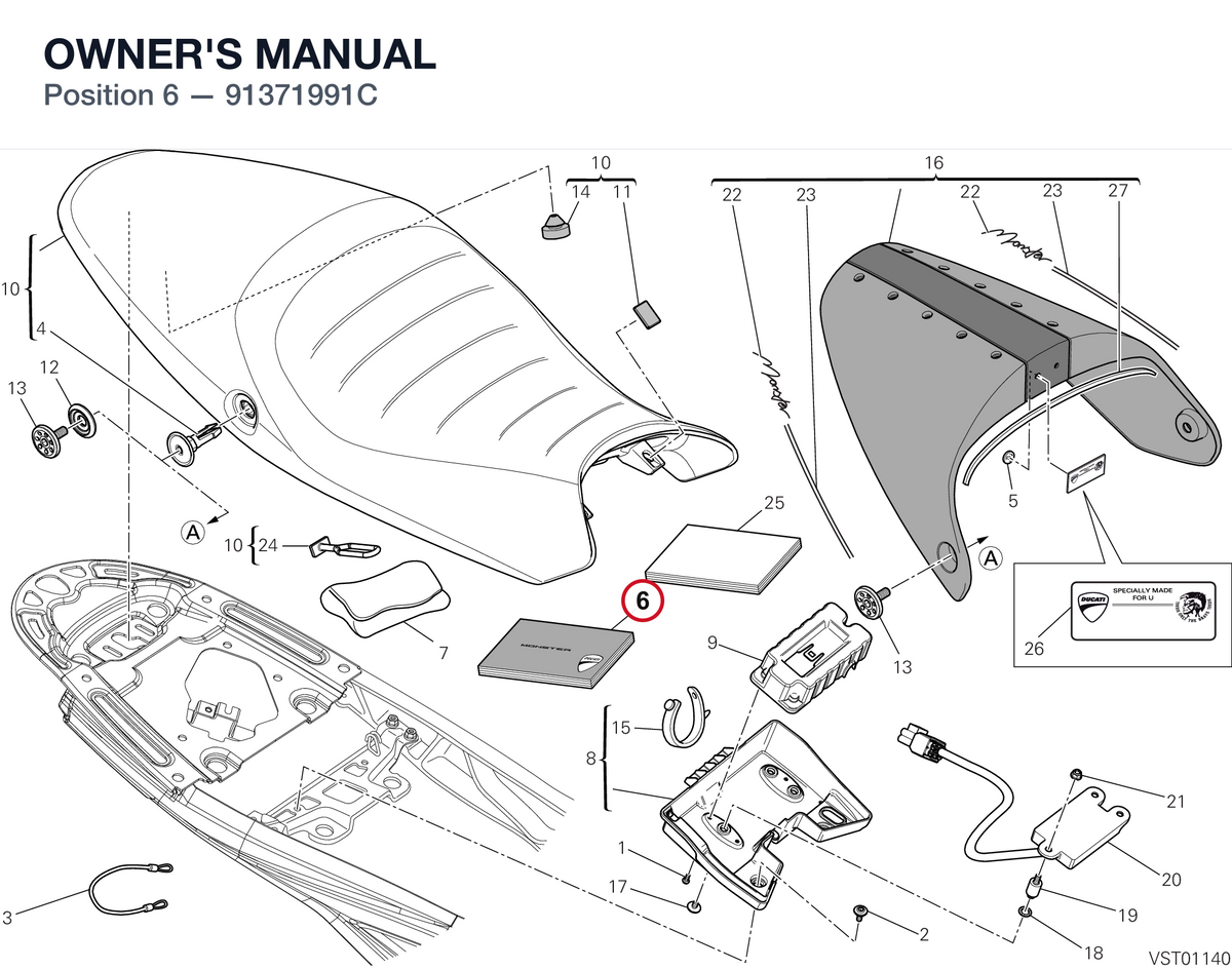 OWNER'S MANUAL 91371991C diagram position