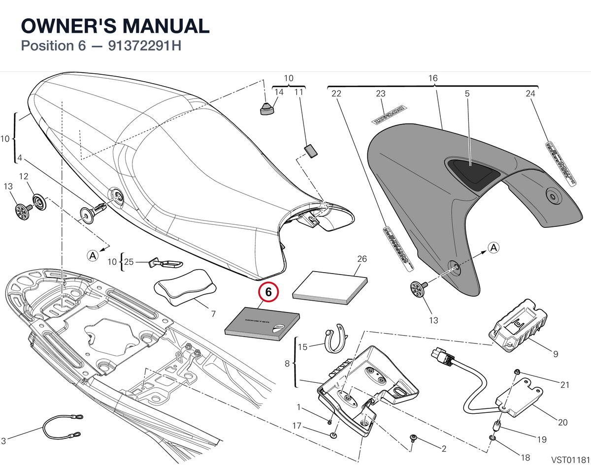 OWNER'S MANUAL 91372291H diagram position