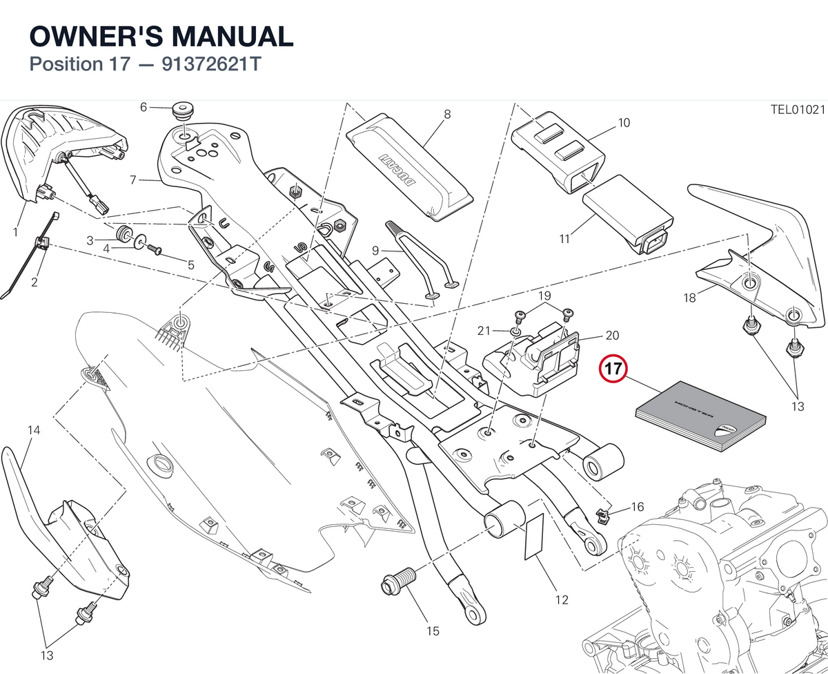 OWNER'S MANUAL 91372621T diagram position