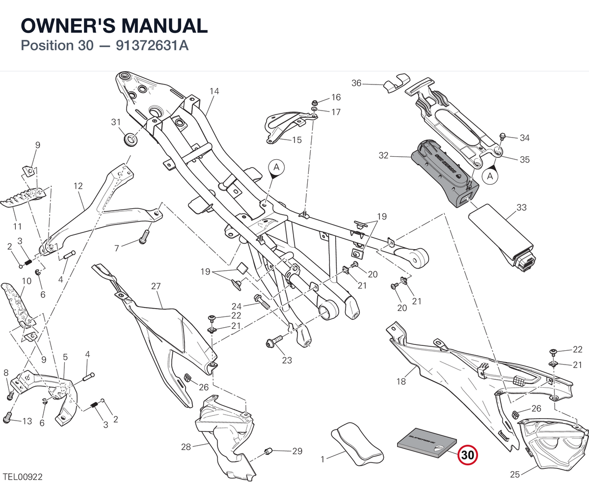 OWNER'S MANUAL 91372631A diagram position