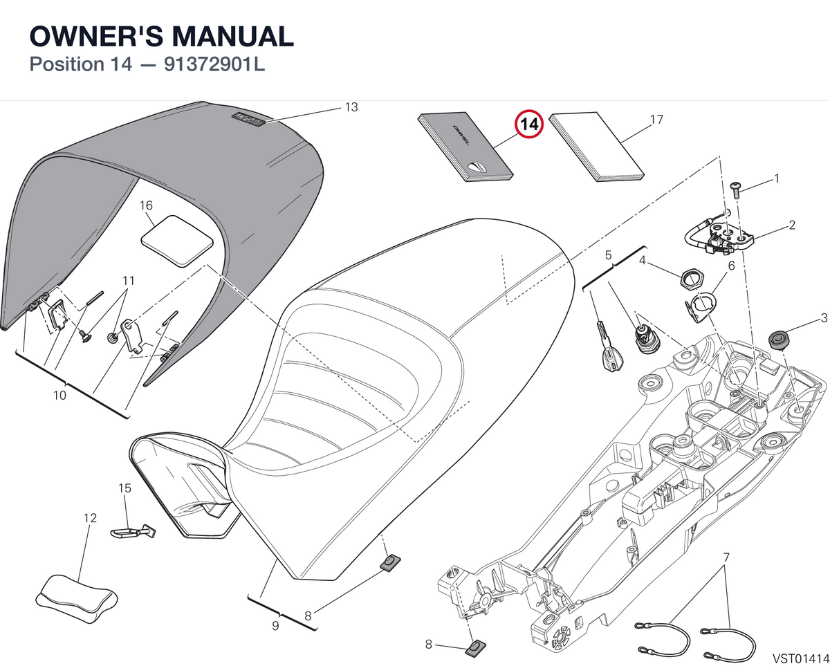OWNER'S MANUAL 91372901L diagram position