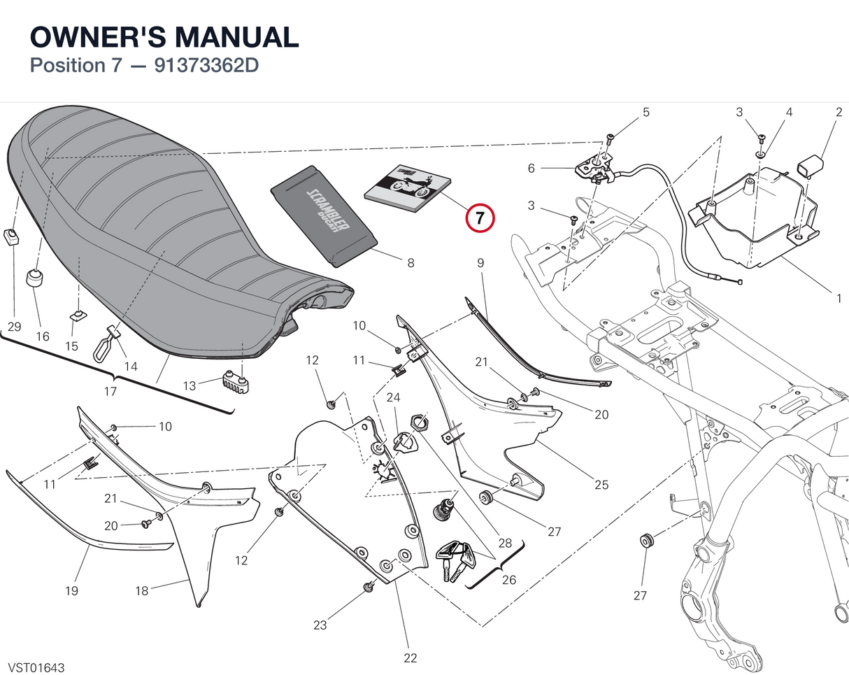 OWNER'S MANUAL 91373362D diagram position