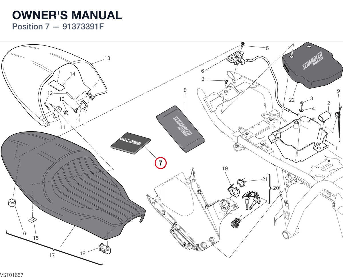 OWNER'S MANUAL 91373391F diagram position