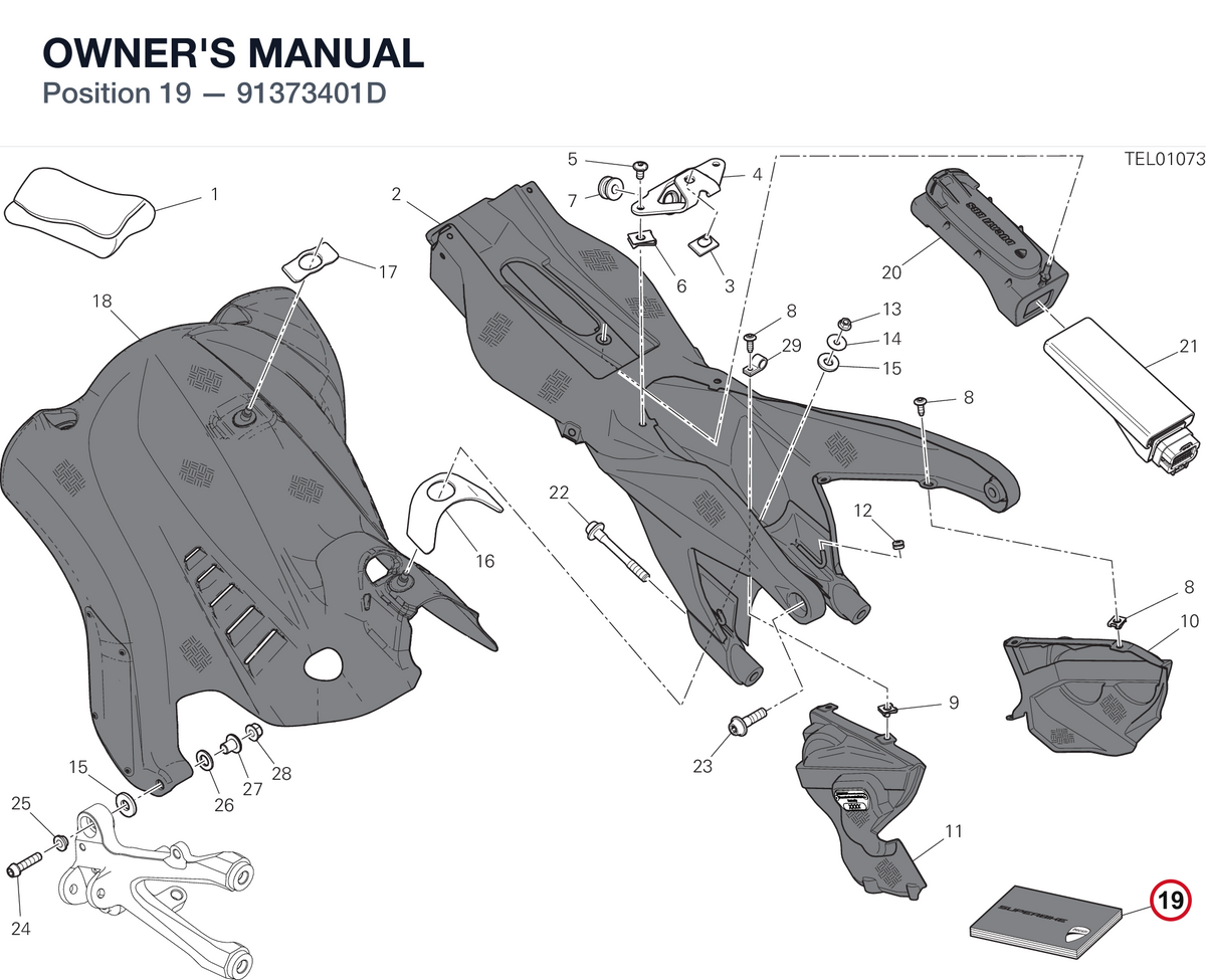 OWNER'S MANUAL 91373401D diagram position