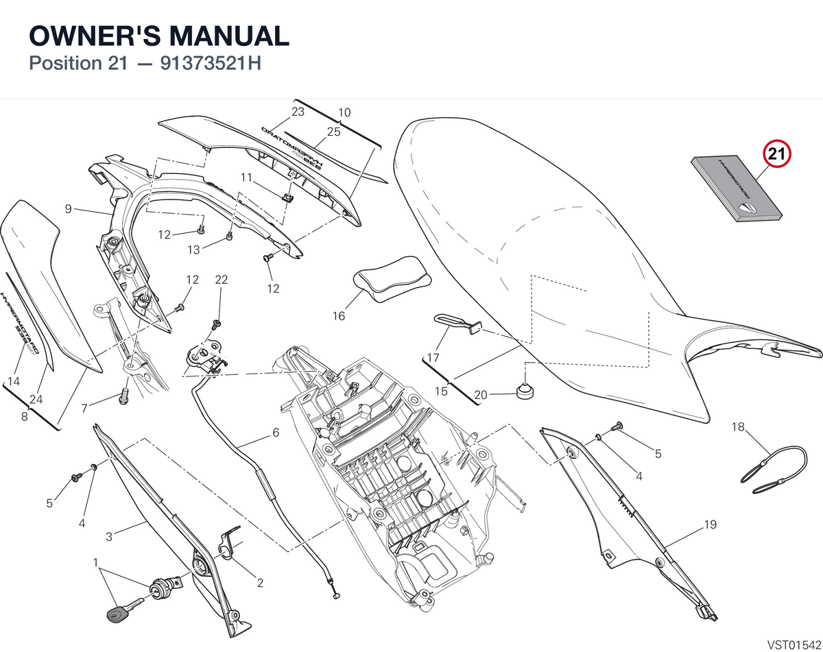 OWNER'S MANUAL 91373521H diagram position